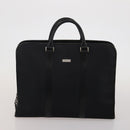 BURBERRY Business Bag Leather Canvas 4 Set Khaki Black Auth 190008-14