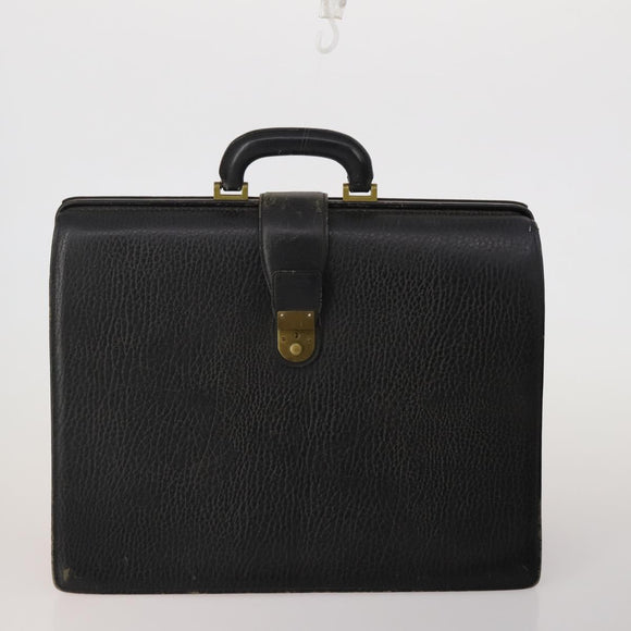 BURBERRY Business Bag Leather Canvas 4 Set Khaki Black Auth 190008
