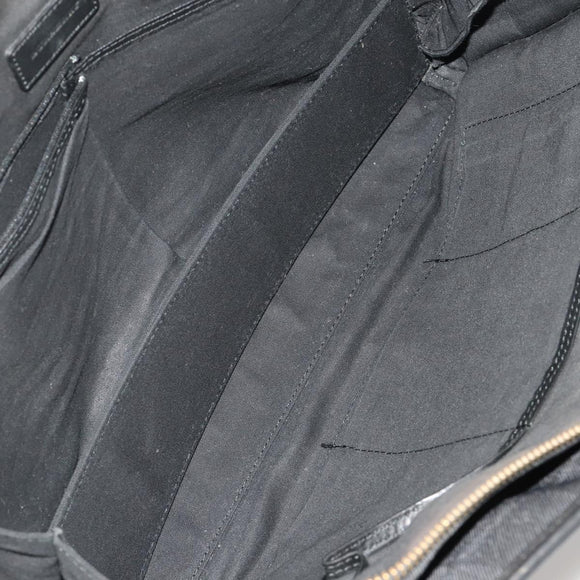 BURBERRY Business Bag Leather Canvas 4 Set Khaki Black Auth 190008