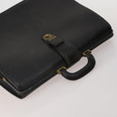 BURBERRY Business Bag Leather Canvas 4 Set Khaki Black Auth 190008-5