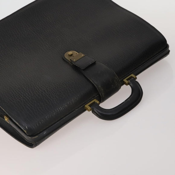 BURBERRY Business Bag Leather Canvas 4 Set Khaki Black Auth 190008