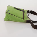 BURBERRY Nova Check Blue Label Hand Bag Canvas 4 Set Green Beige Auth 190010-10