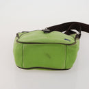 BURBERRY Nova Check Blue Label Hand Bag Canvas 4 Set Green Beige Auth 190010-12