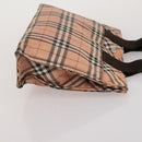 BURBERRY Nova Check Blue Label Hand Bag Canvas 4 Set Green Beige Auth 190010-16