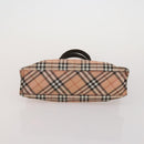 BURBERRY Nova Check Blue Label Hand Bag Canvas 4 Set Green Beige Auth 190010-18