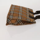 BURBERRY Nova Check Blue Label Hand Bag Canvas 4 Set Green Beige Auth 190010-4