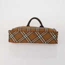 BURBERRY Nova Check Blue Label Hand Bag Canvas 4 Set Green Beige Auth 190010-6