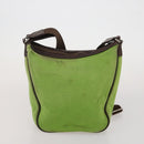BURBERRY Nova Check Blue Label Hand Bag Canvas 4 Set Green Beige Auth 190010-9