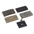 GUCCI GG Canvas Wallet PVC Leather 5 Set Beige Brown black Auth 190013-1