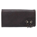 GUCCI GG Canvas Wallet PVC Leather 5 Set Beige Brown black Auth 190013-2