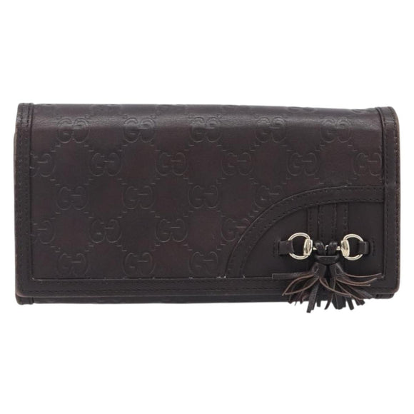 GUCCI GG Canvas Wallet PVC Leather 5 Set Beige Brown black Auth 190013