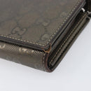 GUCCI GG Canvas Wallet PVC Leather 5 Set Beige Brown black Auth 190013-25
