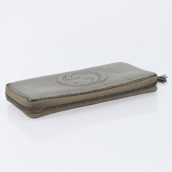 GUCCI GG Canvas Wallet PVC Leather 5 Set Beige Brown black Auth 190013