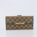 GUCCI GG Canvas Wallet PVC Leather 5 Set Beige Brown black Auth 190013-36