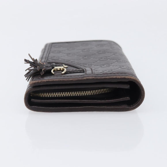 GUCCI GG Canvas Wallet PVC Leather 5 Set Beige Brown black Auth 190013