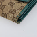 GUCCI GG Canvas Wallet PVC Leather 5 Set Beige Brown black Auth 190013-41
