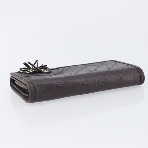 GUCCI GG Canvas Wallet PVC Leather 5 Set Beige Brown black Auth 190013