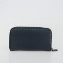BOTTEGA VENETA INTRECCIATO Wallet Leather 4 Set Navy Brown beige Auth 190015-10