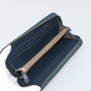 BOTTEGA VENETA INTRECCIATO Wallet Leather 4 Set Navy Brown beige Auth 190015-14