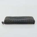 BOTTEGA VENETA INTRECCIATO Wallet Leather 4 Set Navy Brown beige Auth 190015-20