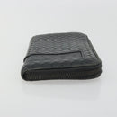 BOTTEGA VENETA INTRECCIATO Wallet Leather 4 Set Navy Brown beige Auth 190015-25