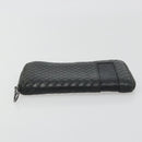 BOTTEGA VENETA INTRECCIATO Wallet Leather 4 Set Navy Brown beige Auth 190015-27