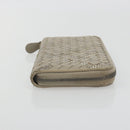 BOTTEGA VENETA INTRECCIATO Wallet Leather 4 Set Navy Brown beige Auth 190015-4
