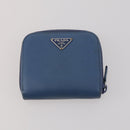 PRADA Pouch Nylon Leather 4 Set Blue Black Brown Auth 190016-15