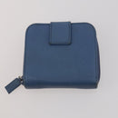 PRADA Pouch Nylon Leather 4 Set Blue Black Brown Auth 190016-16