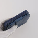 PRADA Pouch Nylon Leather 4 Set Blue Black Brown Auth 190016-18