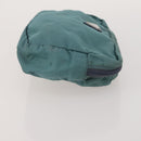 PRADA Pouch Nylon Leather 4 Set Blue Black Brown Auth 190016-4