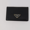 PRADA Pouch Nylon Leather 4 Set Blue Black Brown Auth 190016-8