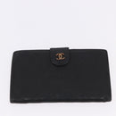 CHANEL Wallet Leather 3 Set Black CC Auth 190017-10
