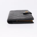CHANEL Wallet Leather 3 Set Black CC Auth 190017-12