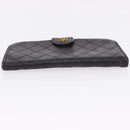 CHANEL Wallet Leather 3 Set Black CC Auth 190017-14