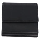 CHANEL Wallet Leather 3 Set Black CC Auth 190017-3