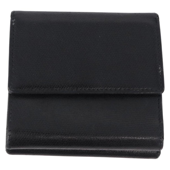 CHANEL Wallet Leather 3 Set Black CC Auth 190017