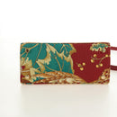Salvatore Ferragamo Gancini Hand Bag Canvas 2way Red Gold Auth 190024SAM-5