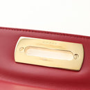 Salvatore Ferragamo Gancini Hand Bag Canvas 2way Red Gold Auth 190024SAM-22