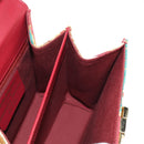 Salvatore Ferragamo Gancini Hand Bag Canvas 2way Red Gold Auth 190024SAM-23