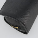 LOUIS VUITTON Epi Dauphine PM Pouch Black M48442 LV Auth 190025-16