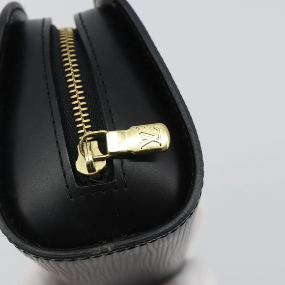 LOUIS VUITTON Epi Dauphine PM Pouch Black M48442 LV Auth 190025
