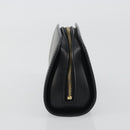 LOUIS VUITTON Epi Dauphine PM Pouch Black M48442 LV Auth 190025-3