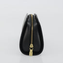 LOUIS VUITTON Epi Dauphine PM Pouch Black M48442 LV Auth 190025-4