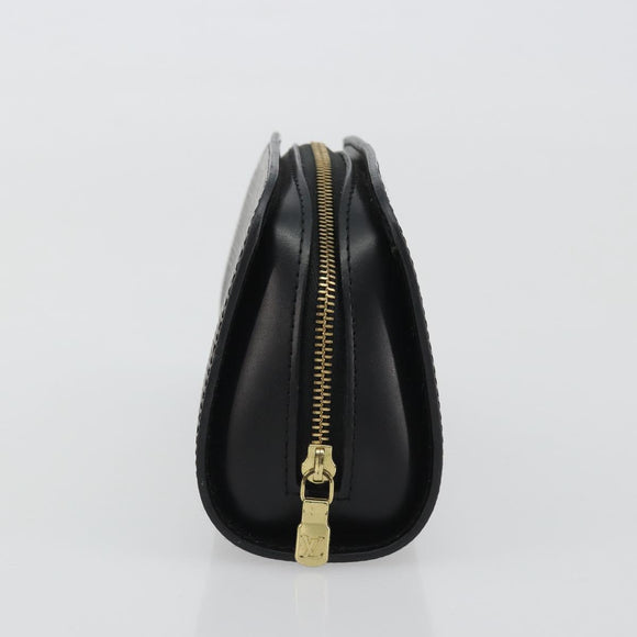 LOUIS VUITTON Epi Dauphine PM Pouch Black M48442 LV Auth 190025