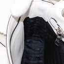 PRADA Chain Shoulder Bag Safiano Leather Yellow Silver Auth 190027A-23
