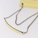 PRADA Chain Shoulder Bag Safiano Leather Yellow Silver Auth 190027A-7