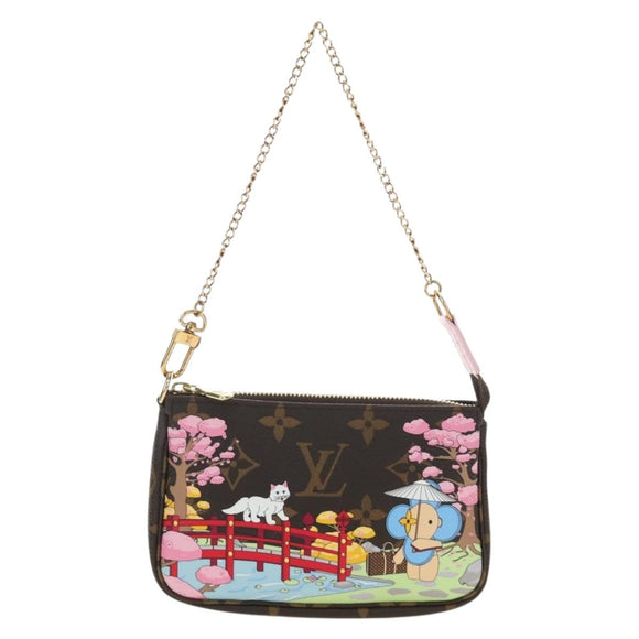 LOUIS VUITTON Monogram Vivienne Mini Pochette Accessoires M45905 Auth 190028SM