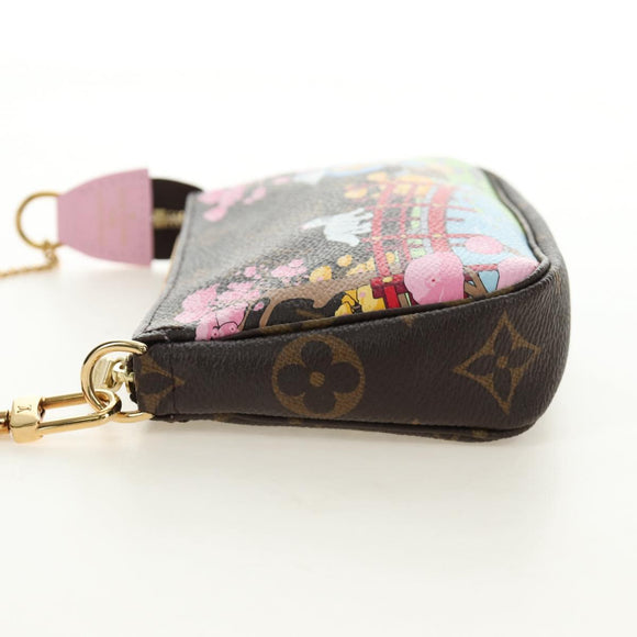 LOUIS VUITTON Monogram Vivienne Mini Pochette Accessoires M45905 Auth 190028SM