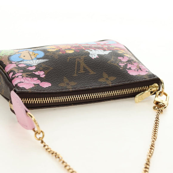 LOUIS VUITTON Monogram Vivienne Mini Pochette Accessoires M45905 Auth 190028SM